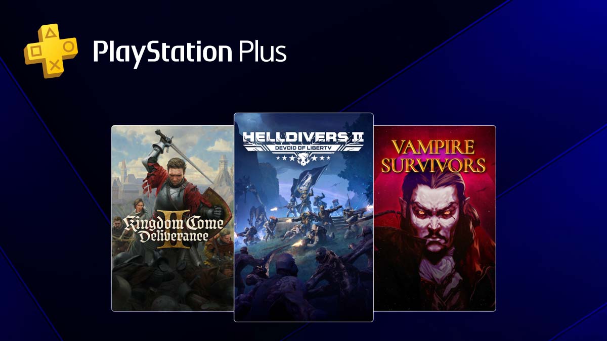 PlayStation Plus v auguste pridáva Helldivers 2, Kingdom Come: Deliverance II, Vampire Survivors a ďalšie hry